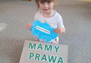 Maja prezentuje chmurkę z prawem do życia w pokoju
