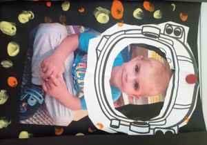 Szymek jako astronauta