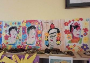 Wystawa prac wykonanych przez dzieci zainspirowane twórczością Fridy Kahlo