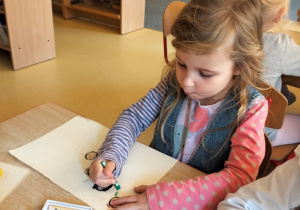 Zosia maluje swoją rodzinę