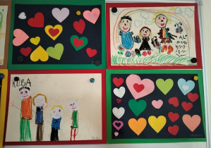 prace dzieci na temat prawa do życia w rodzinie oraz do miłości i ciepła