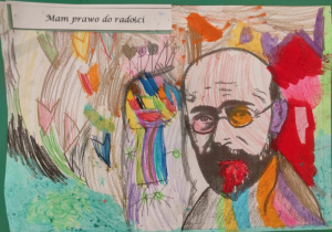 Praca plastyczna przedstawiająca: ,,Prawo do radości".