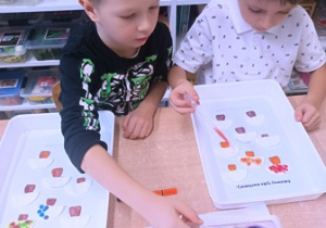 Chłopcy podczas eksperymentowania z zakraplaczem