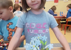 Emilka prezentuje swoją prace