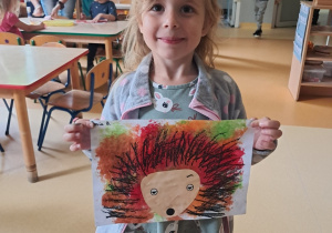 Zosia prezentuje swoją pracę