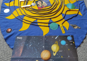 Wystawa dotycząca Układu Słonecznego.