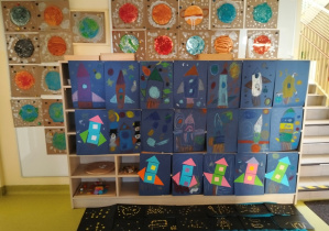 wystawa prac dzieci - Moje miejsce w kosmosie