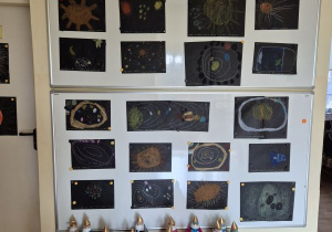 Wystawa z pracami plastycznymi "Kosmos"