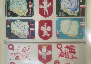 Wystawa dotycząca symboli narodowych.
