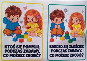 Karty sytuacji, z którymi pracowły dzici