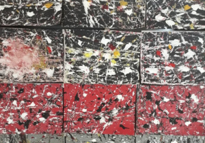wystawa prac inspirowana twórczością Jacksona Pollocka